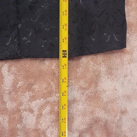 Charlotte Russe Black long sleeve button up blazer jacket with floral print - Picture 2 of 6